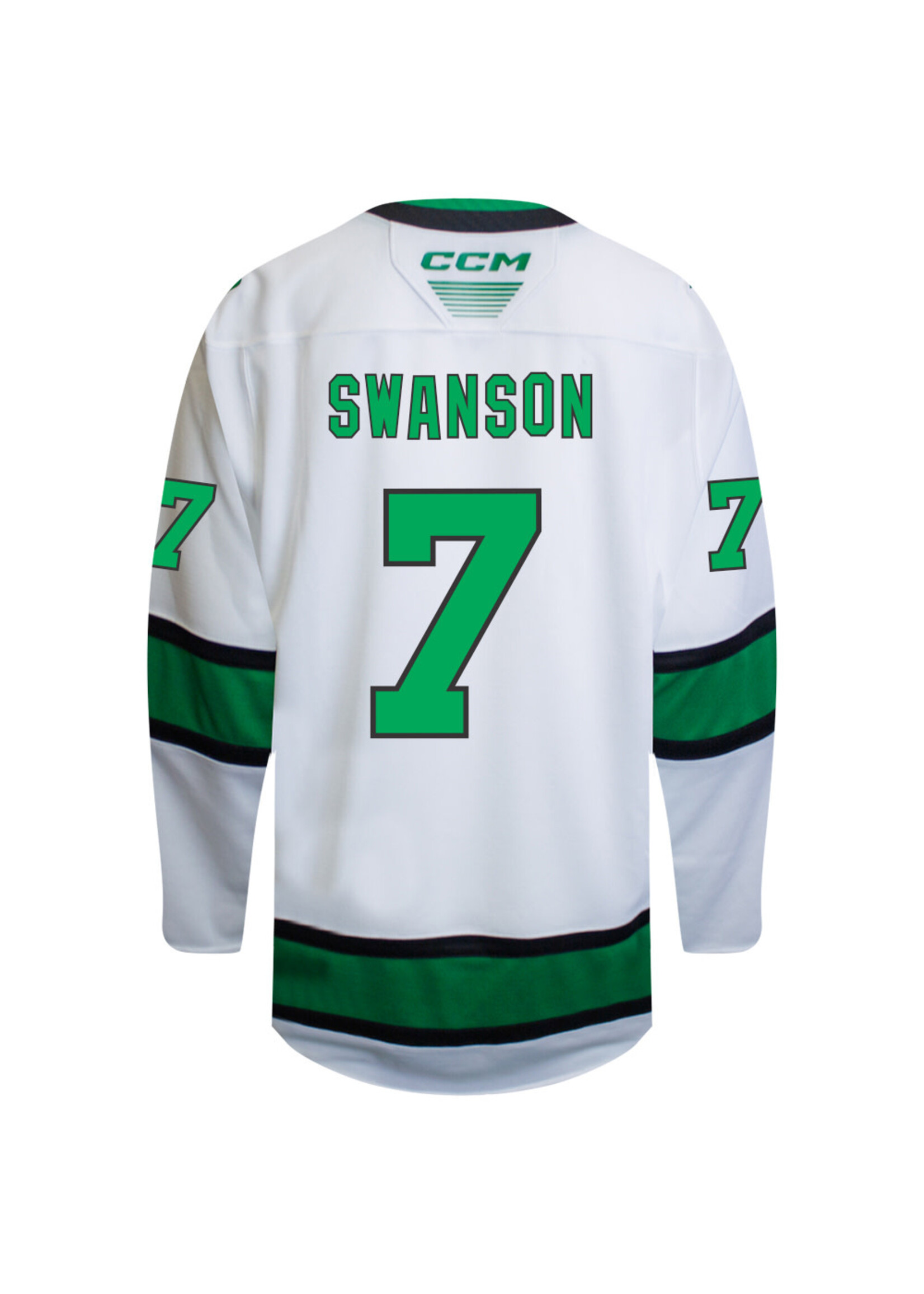 CCM Hockey #7 Mac Swanson CCM Authentic Game Jersey