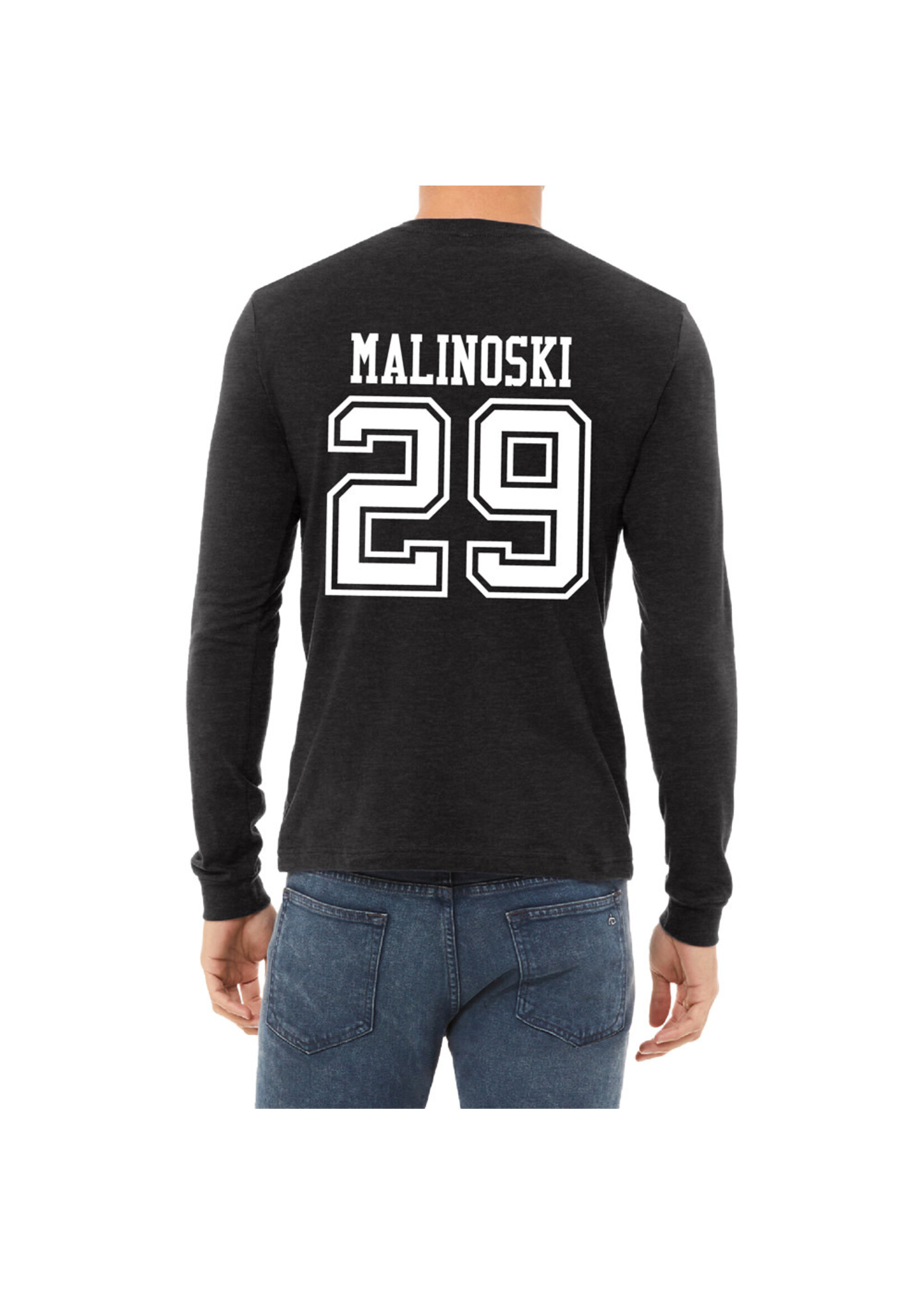 AHUNDYP Hudson Malinoski #29 NODAK Shirsey Adult Long Sleeve