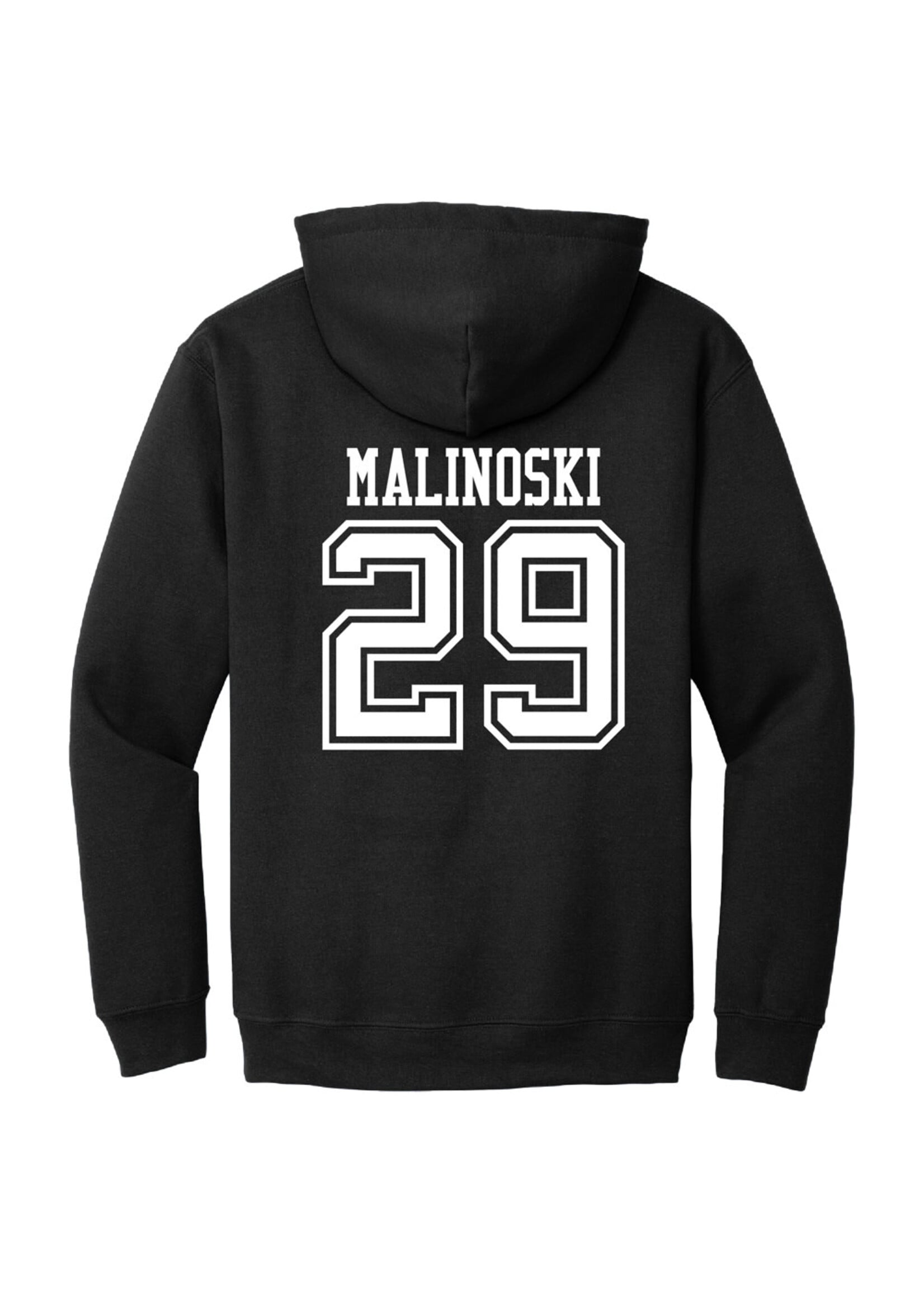 AHUNDYP Hudson Malinoski #29 ND Hockey Sport Adult Hood