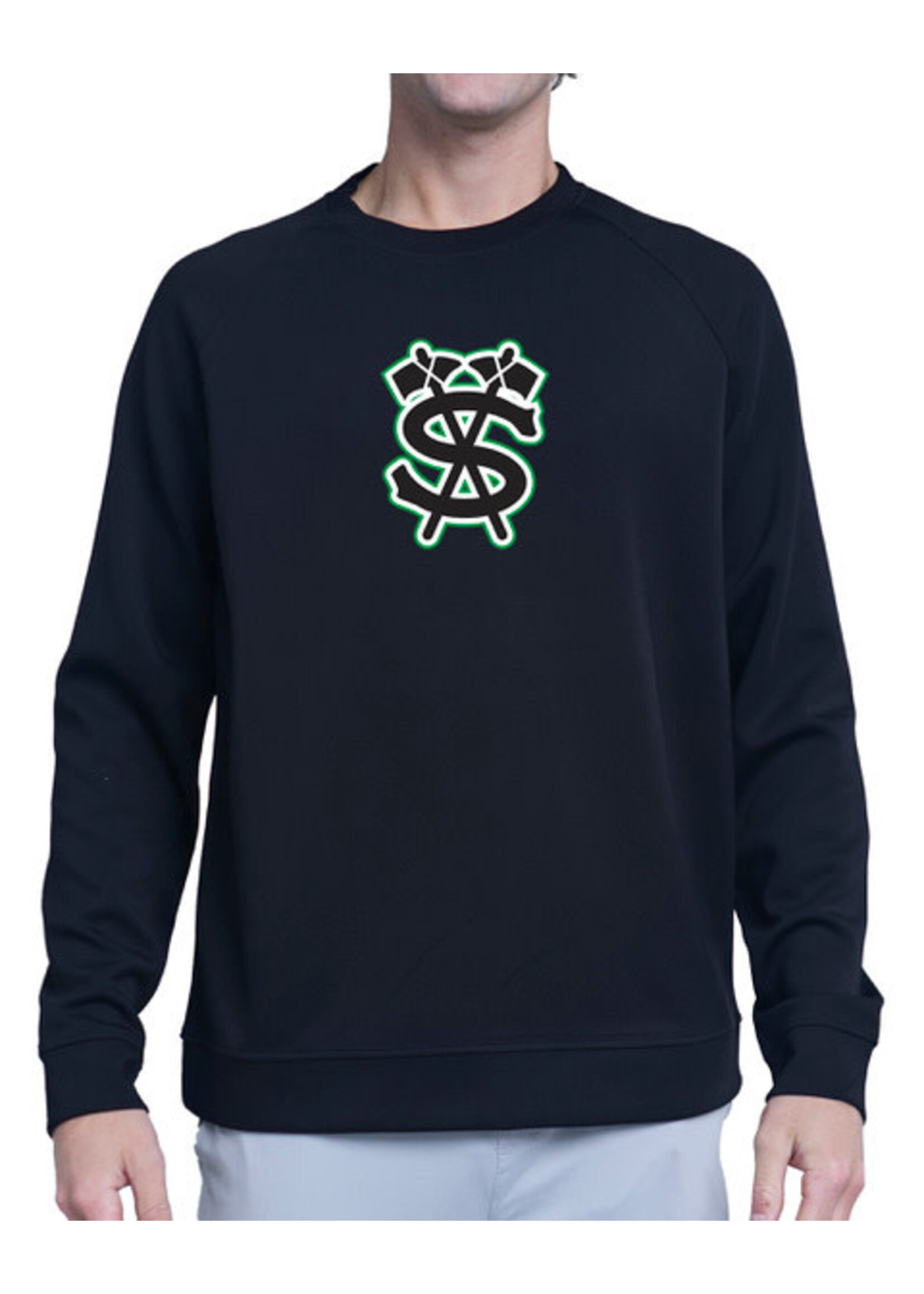 Yak Sports Retro Check Breakaway Crew