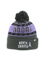 Zephyr Hockey Fights Cancer North Dakota Knit Hat