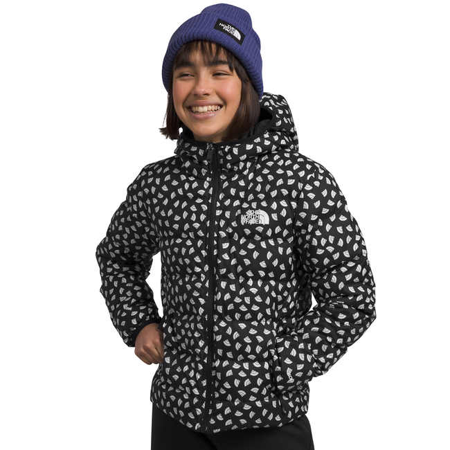 The North Face Girls Reversible North Down Hooded Jacket Active Endeavors 8022