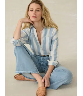 FAHERTY Women's Tried & True Chambray Relaxed Shirt