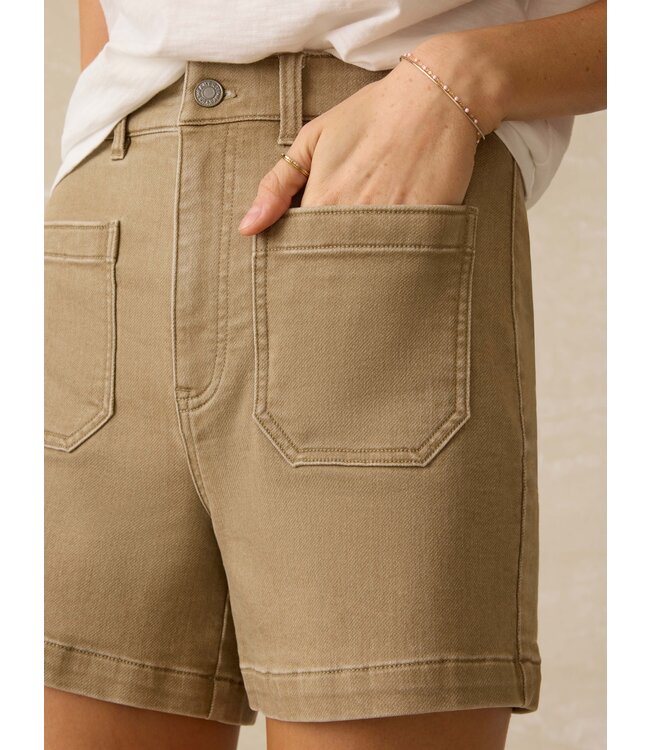 Women's Stretch Terry Patch Pocket Short