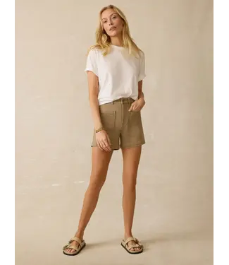 FAHERTY Women's Stretch Terry Patch Pocket Short