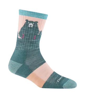 DARN TOUGH VERMONT Bear Town Micro Crew Lightweight Hiking Sock - Women's Fit