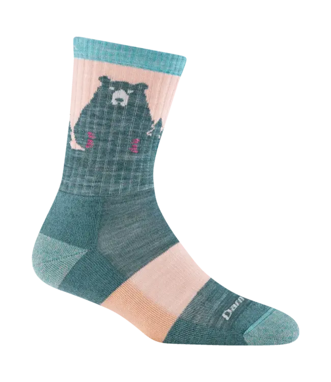 Bear Town Micro Crew Lightweight Hiking Sock - Women's Fit