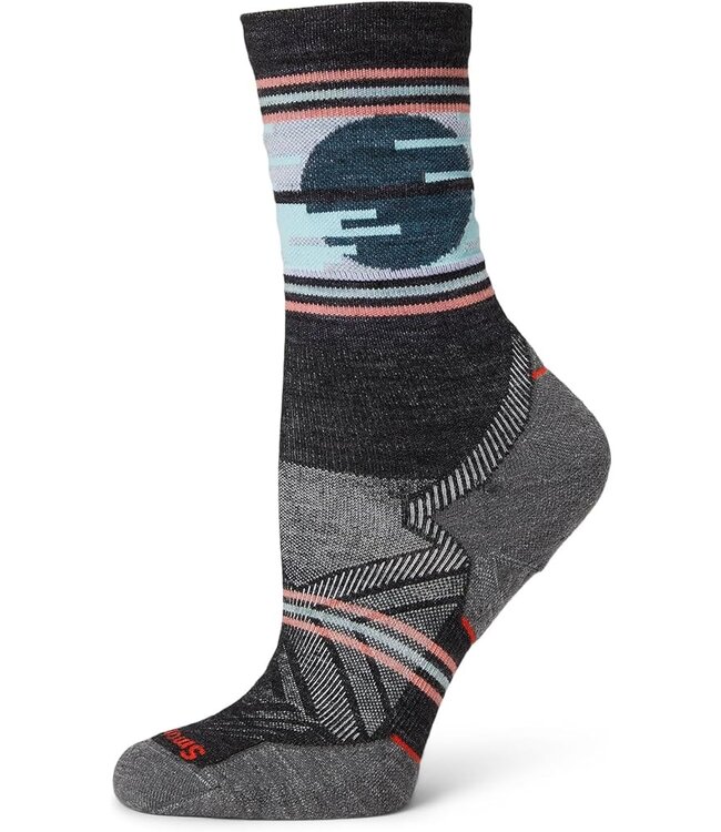 Women's Trail Run Targeted Cushion Sunset Trail Crew Socks