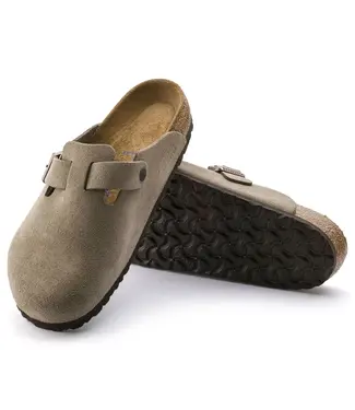 BIRKENSTOCK Men's Boston Soft Footbed Suede Leather