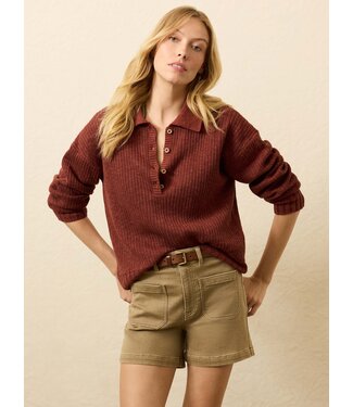 FAHERTY Women's Miramar Linen Relaxed Polo