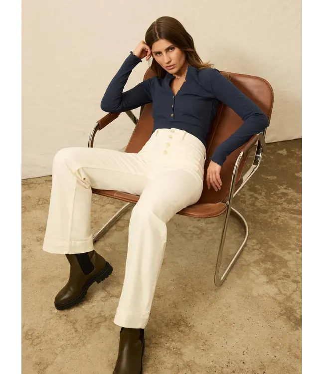 Women's Stretch Terry Cord Patch Pocket Pant