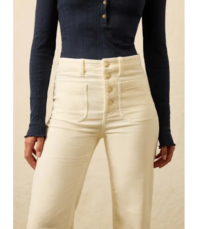 Women's Stretch Terry Cord Patch Pocket Pant