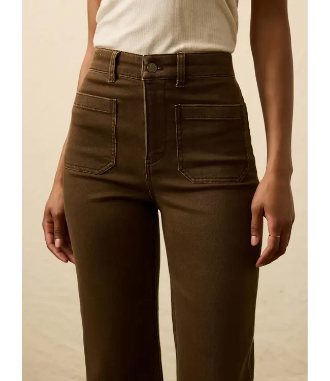 Women's Stretch Terry Patch Pocket Ankle Pant