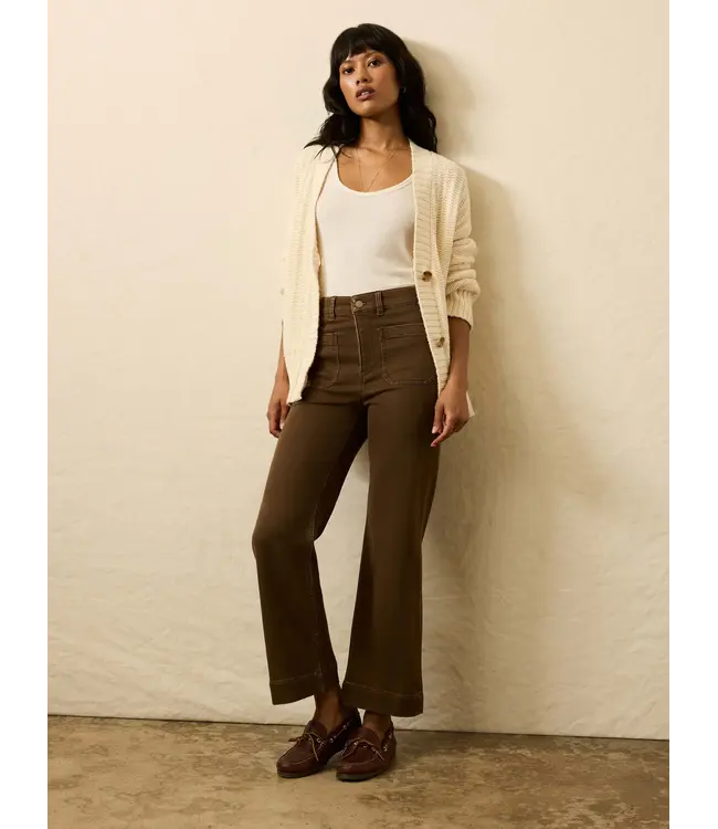 Women's Stretch Terry Patch Pocket Ankle Pant