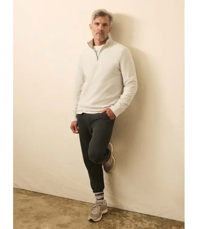 Men's Textured Knit 1/4 Zip