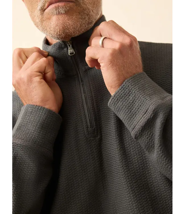 Men's Textured Knit 1/4 Zip
