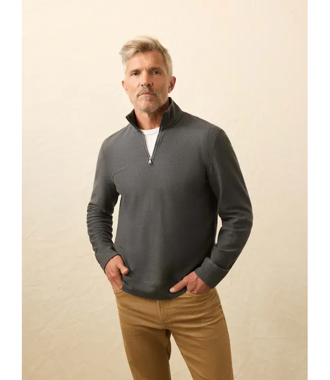 Men's Textured Knit 1/4 Zip