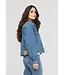 Women's Midweight Denim Pleated Jacket