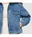 Women's Midweight Denim Pleated Jacket