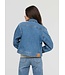 Women's Midweight Denim Pleated Jacket