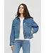 Women's Midweight Denim Pleated Jacket