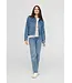 Women's Midweight Denim Pleated Jacket