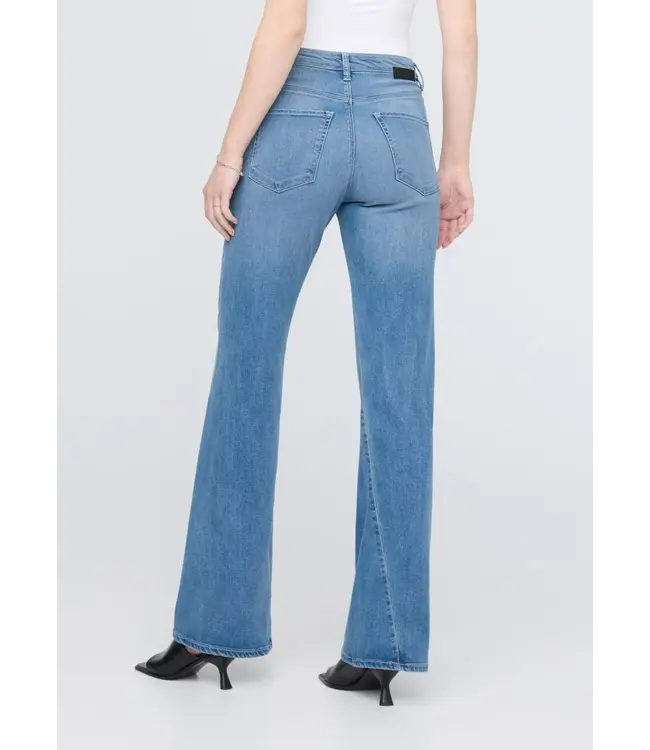 Women's No Sweat Denim High Rise Wide Leg