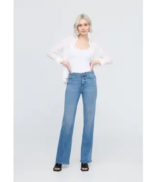 DUER Women's No Sweat Denim High Rise Wide Leg