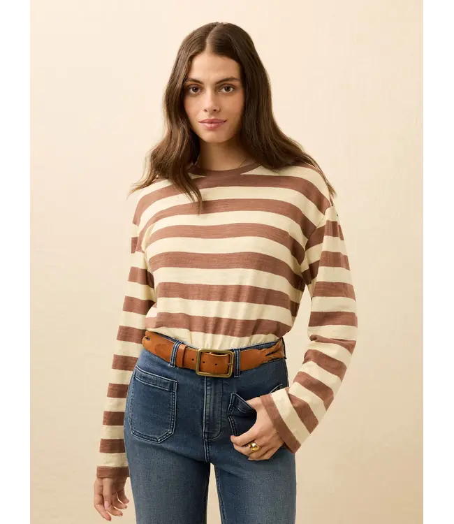 Women's Sunwashed Slub Long Sleeve Retro Tee