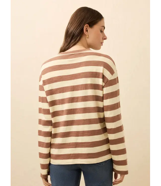 Women's Sunwashed Slub Long Sleeve Retro Tee