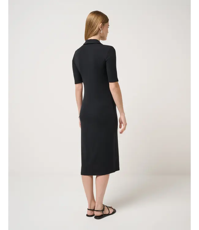 Women's Cloud Rib Polo Midi Dress