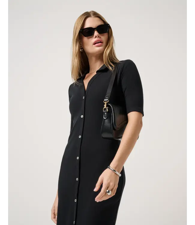 Women's Cloud Rib Polo Midi Dress