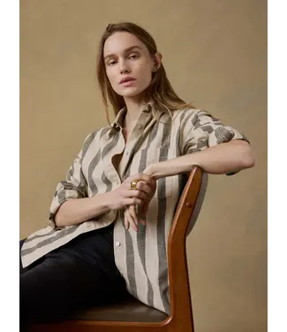 FAHERTY Women's Cotton Linen Relaxed Shirt