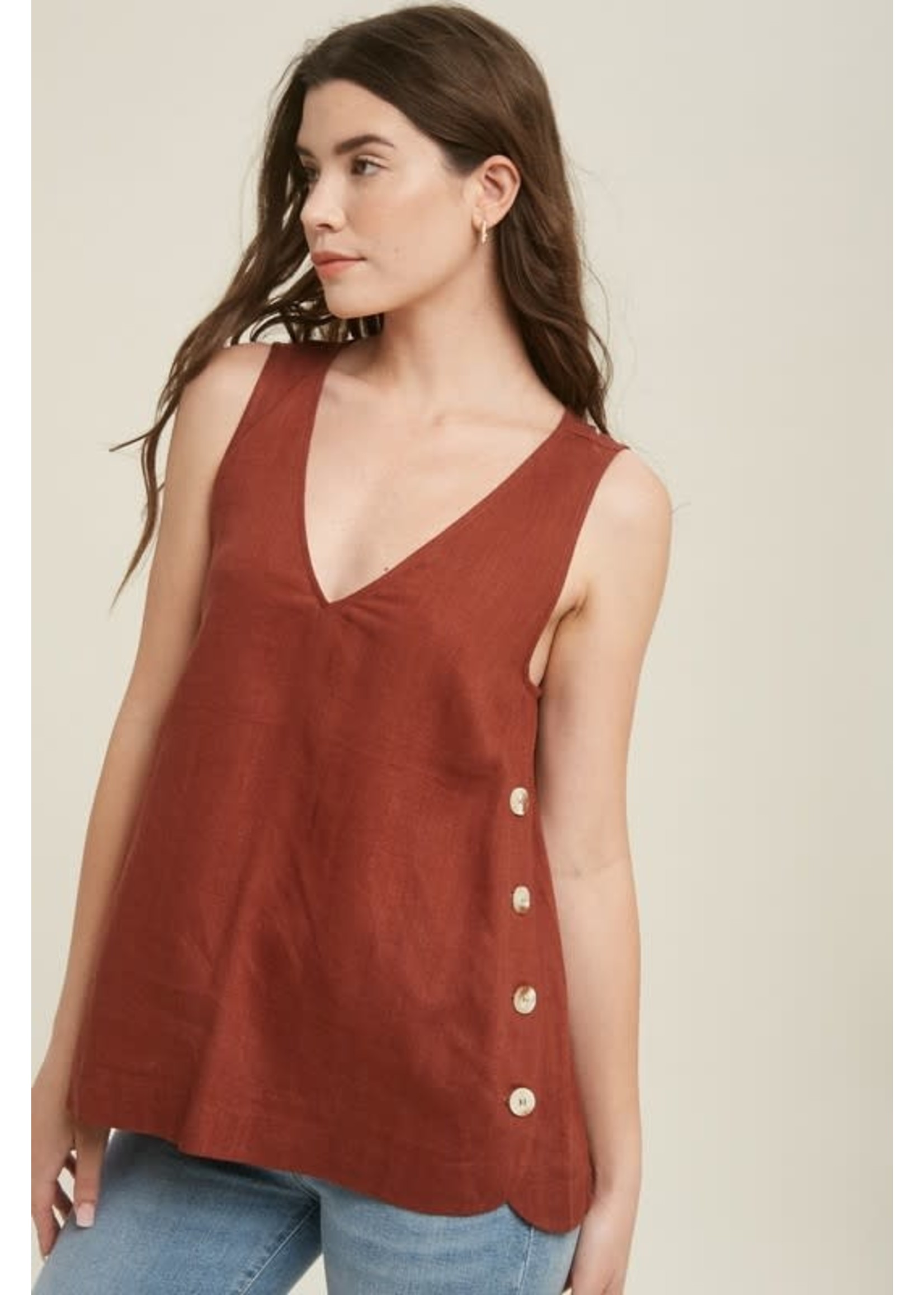 Wishlist Viscose Linen Tank