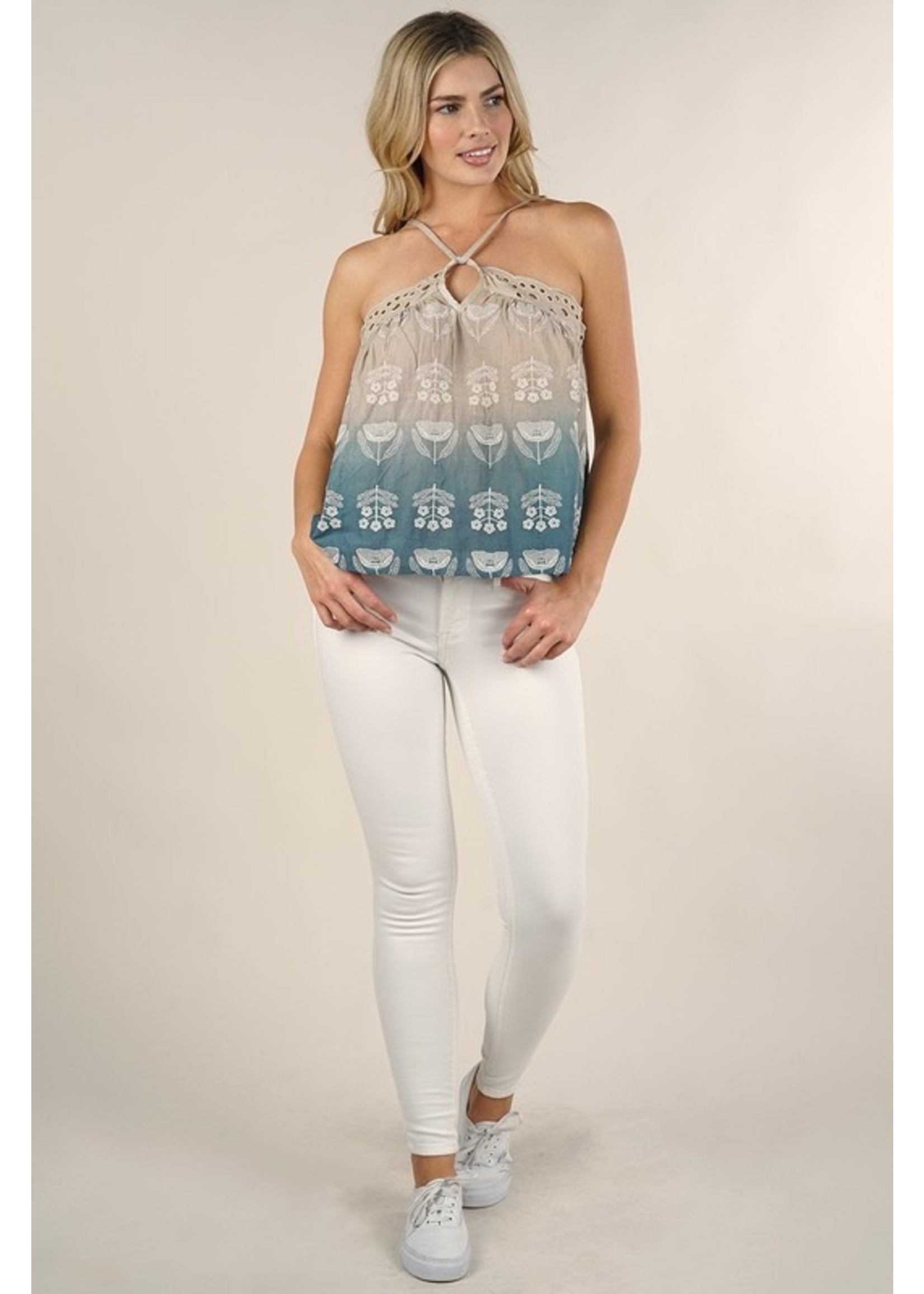 Lovestitch Floral Ombre Halter - Lovestitch