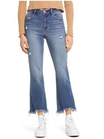 1822 Demin High Rise Destructed Demi Boot