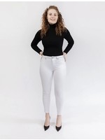1822 Demin 28" Butter High Rise Ankle Skinny in White