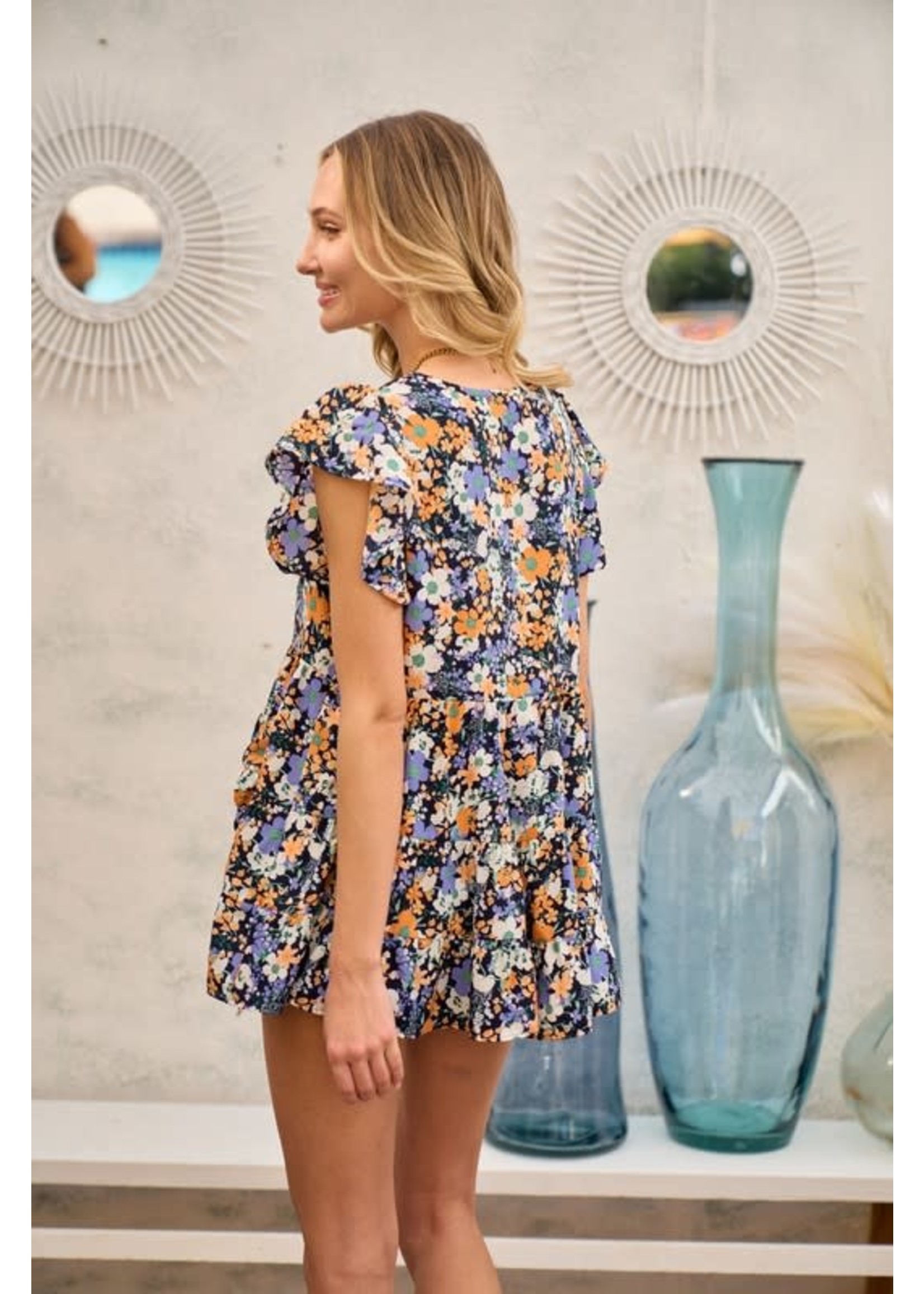 Hailey & Co. Babydoll Floral Top