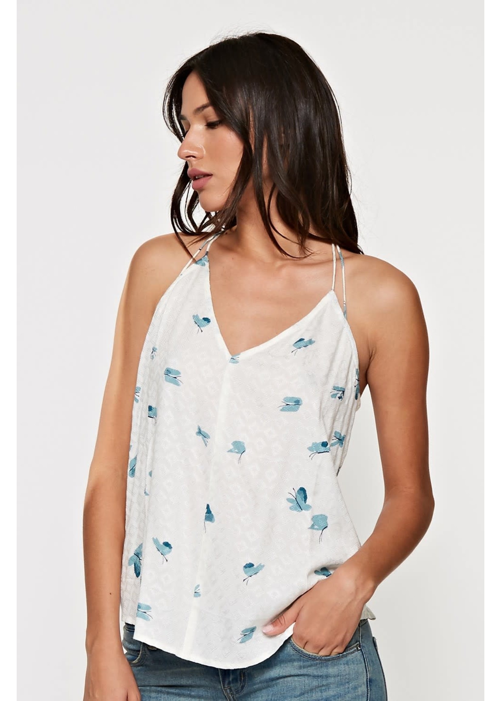 Lovestitch Butterfly Floral Tank