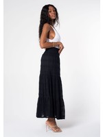Lovestitch Smocked Waist Lace Tiered Maxi Skirt