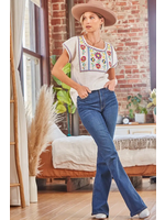 Andree by Unit Mexican Embroidered Top