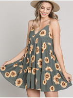 Be Cool Sunflower Mini Dress