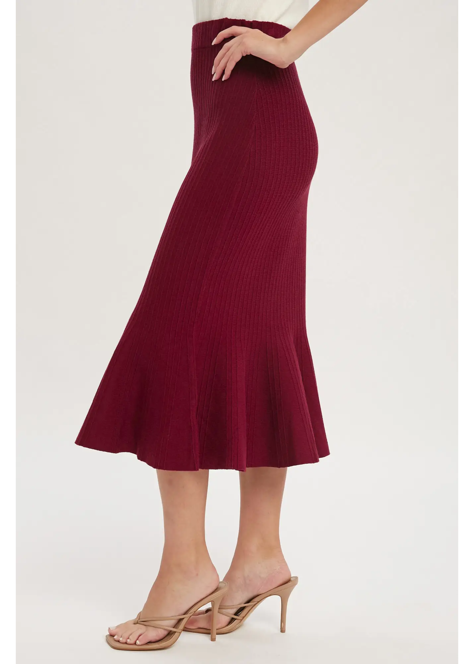 Bluivy Mermaid Sweater Midi Skirt