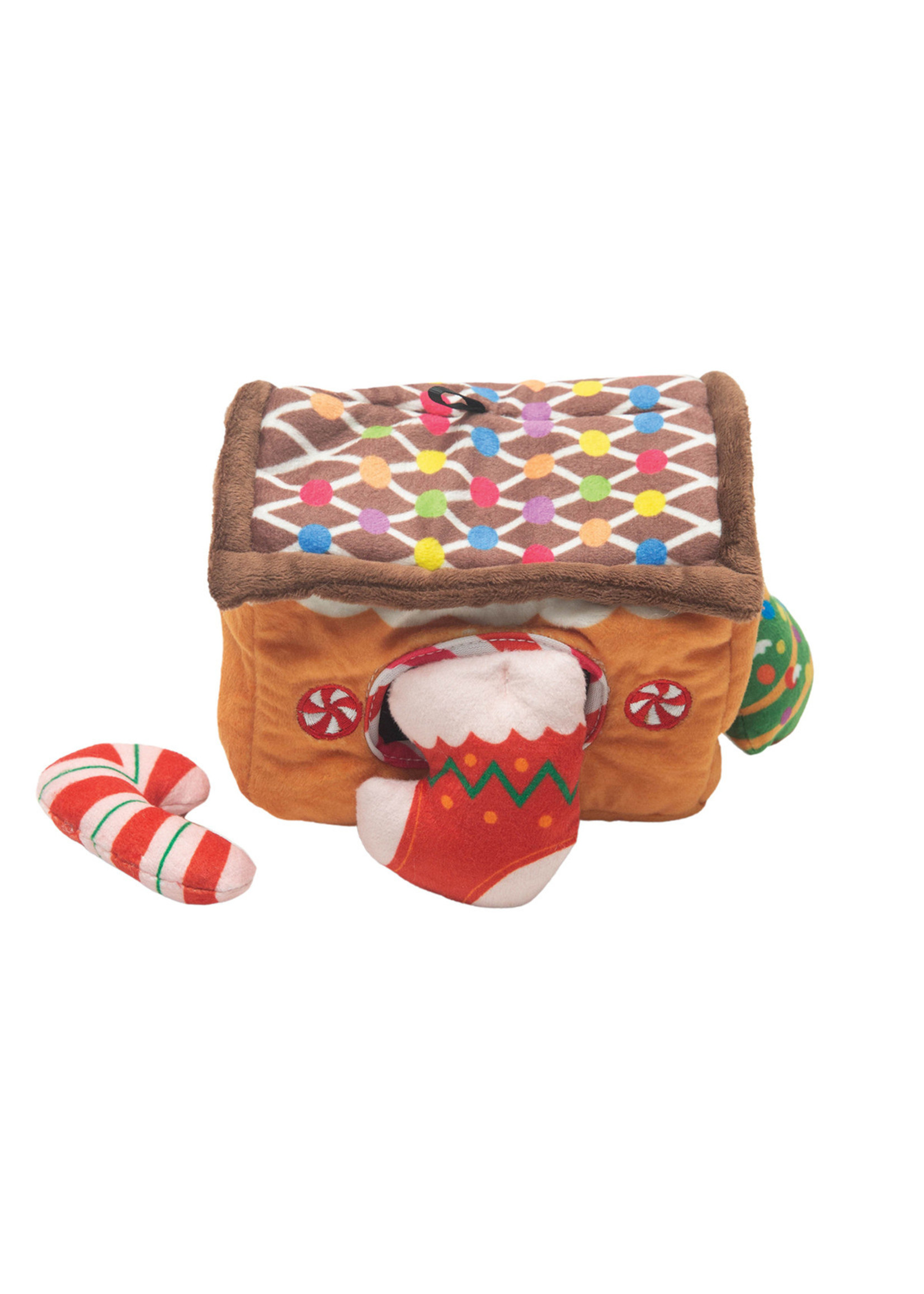 SnugArooz SnugArooz Hide & Seek Gingerbread House 6"