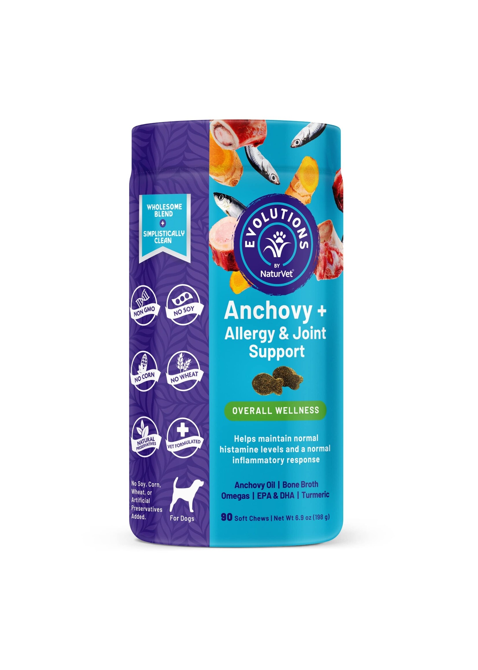 NaturVet NaturVet Evolutions Anchovy + Allergy & Joint Support