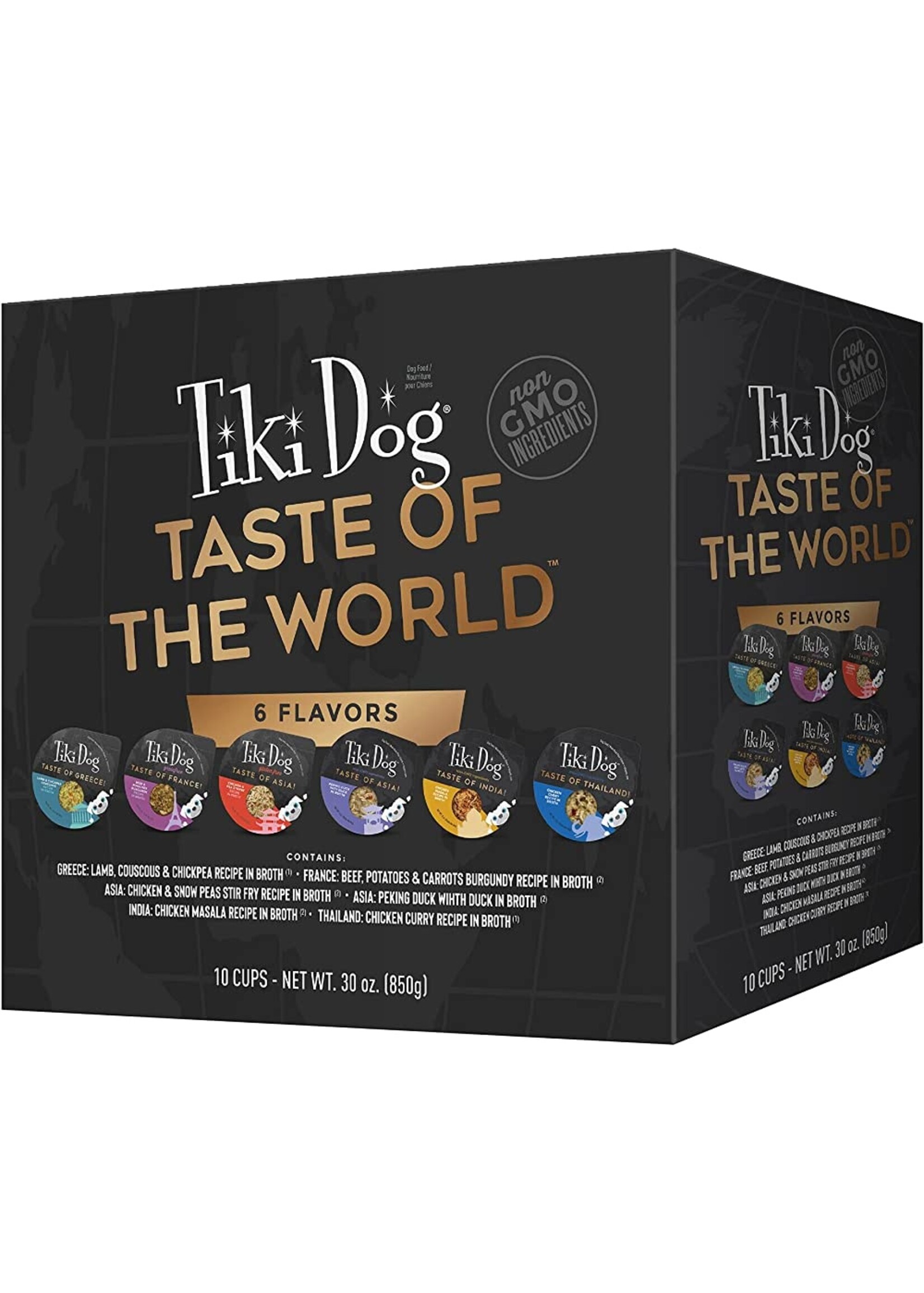 Tiki Pets Tiki Dog Taste of the World 3oz Variety 10pk