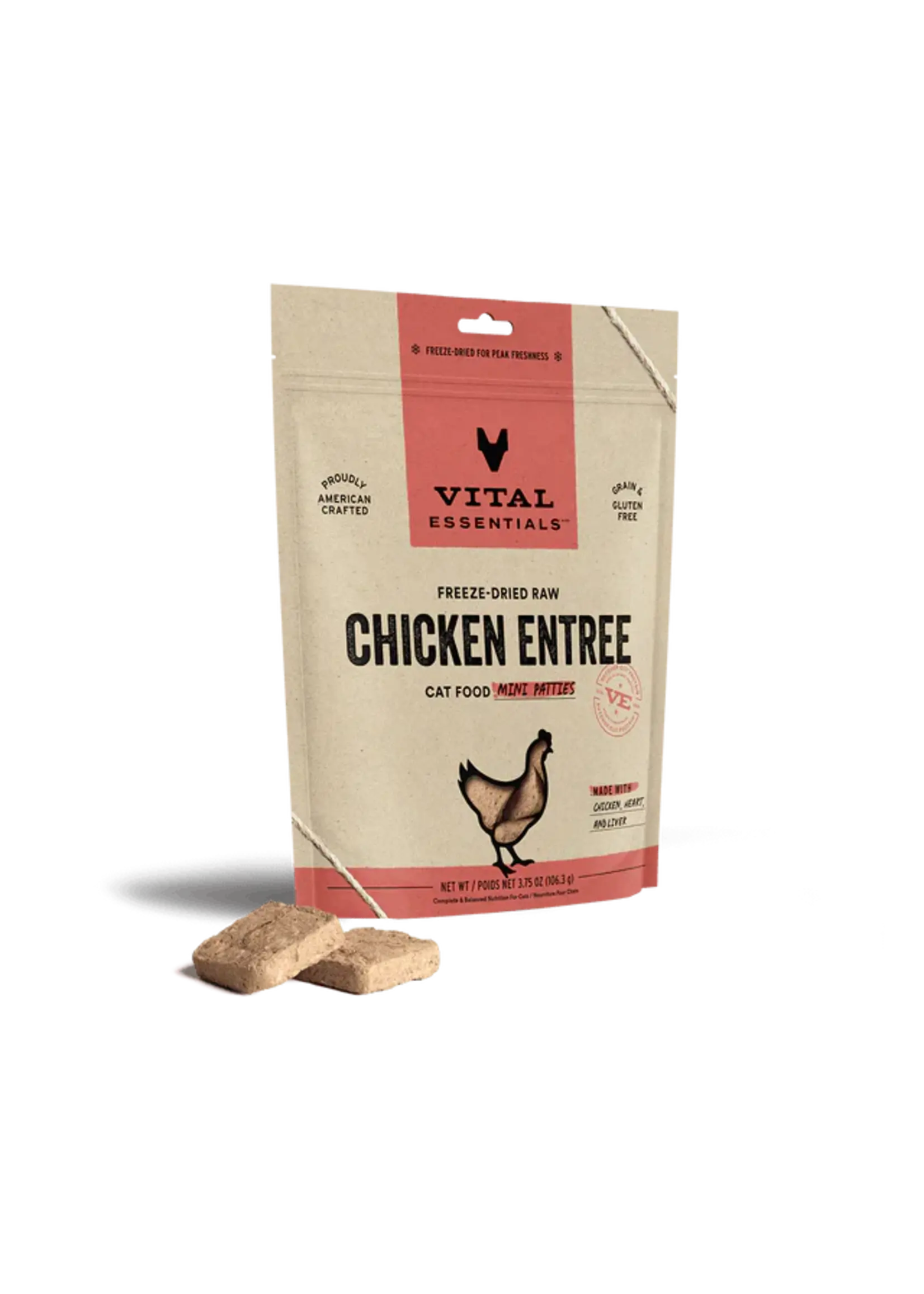 Vital Essentials Vital Essentials Freeze Dried Cat Food Dinner Patties