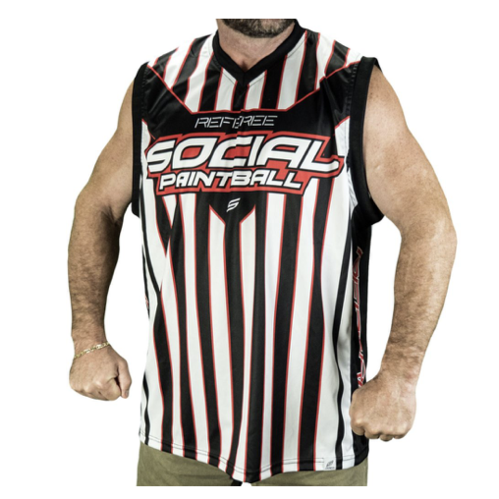 Social Paintball Grit Sleeveless Jersey, Split S Small