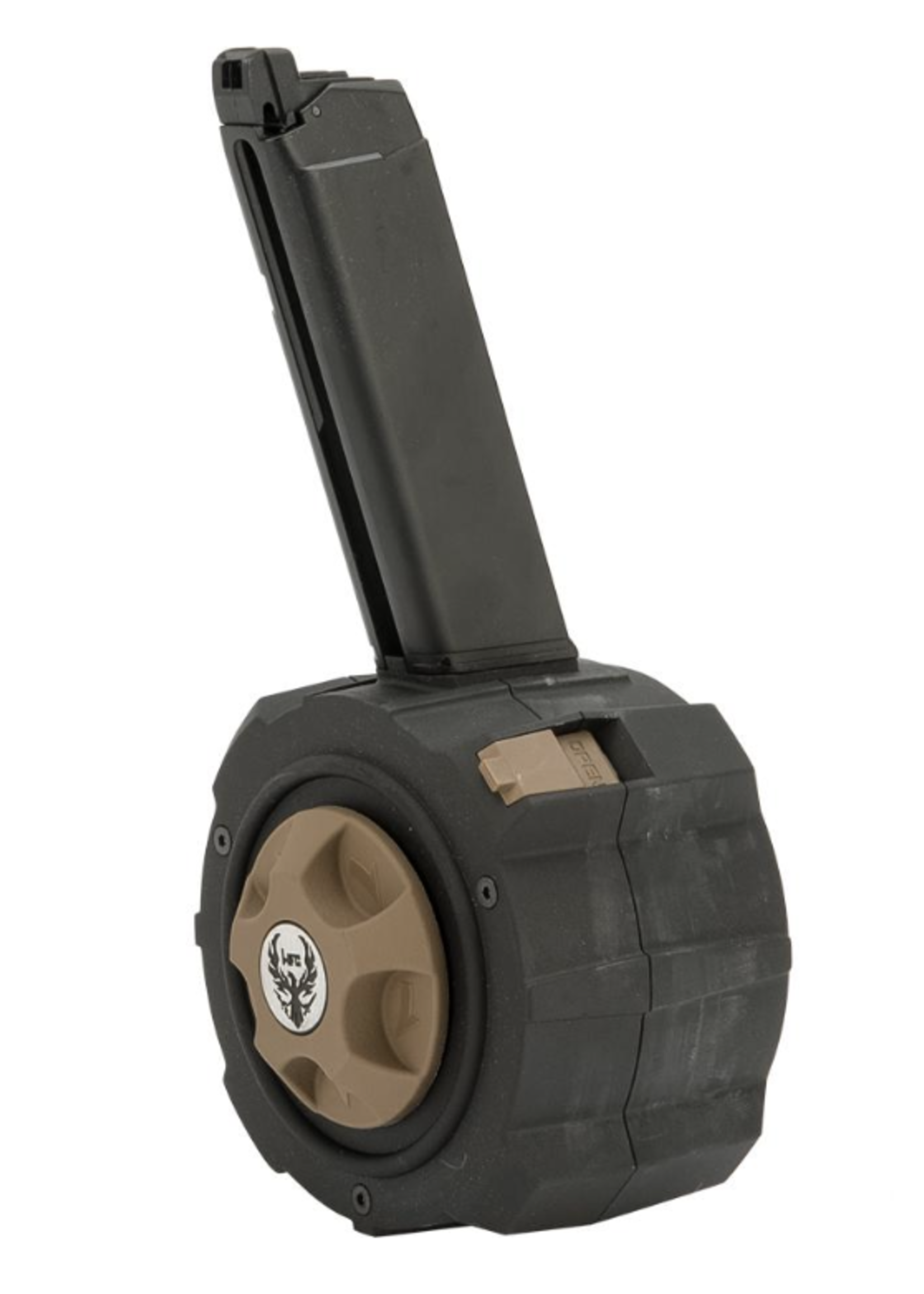 HFC Drum Mag Black FDE GLOCK Extreme Velocity Inc hfc-drum-mag-black-fde-glock-extreme-velocity-inc