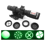 ADE Advanced Optics ADE HG33 Adjustable Green Beam Laser Deignator with 4 reticle plates